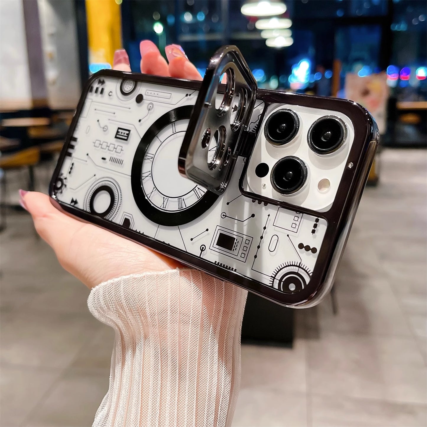 Etui pour IPhone transparent avec circuit imprimé