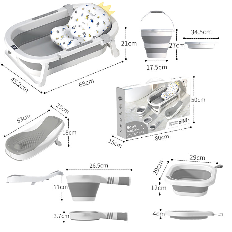 Baignoire Bébé 6-en-1 Pliable