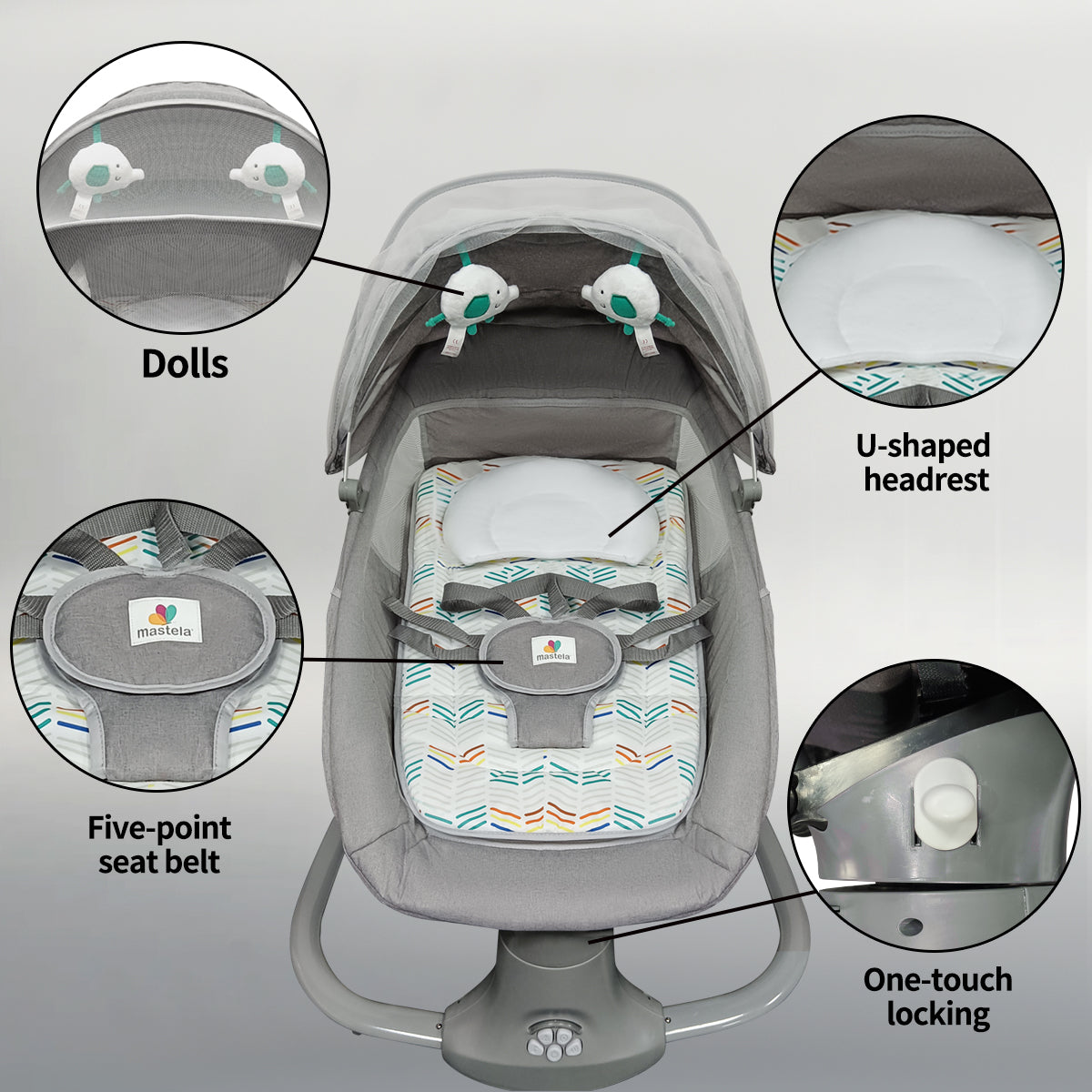 Balançoire bébé Electrique 0-3 ans