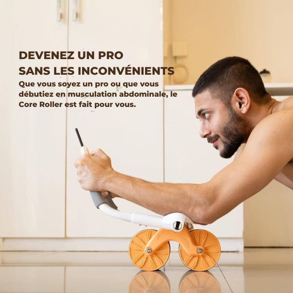 Roulette abdominal antidérapant Roue Ab Fitness