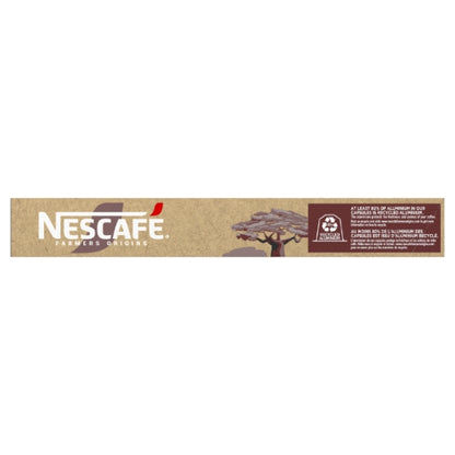 Capsules Nescafé Farmers Origins Africas Ristretto Intensity 10 — boîte 10 capsules aluminium compatibles Nespresso