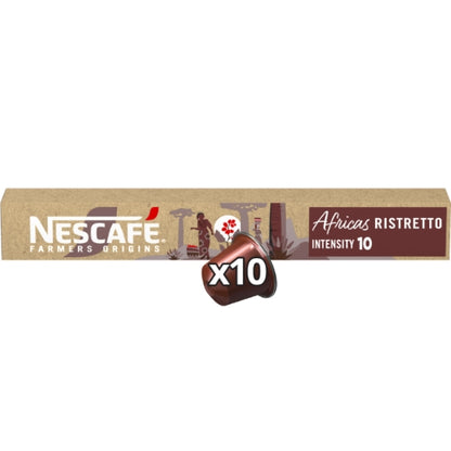 Nescafé Farmers Origins Africas — intensité 10, ristretto puissant
