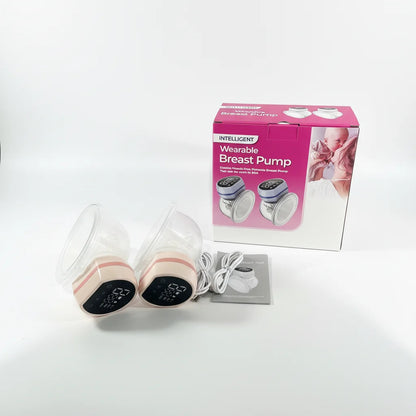 Coffret double avec deux tire-laits, câbles USB, notice et boîte