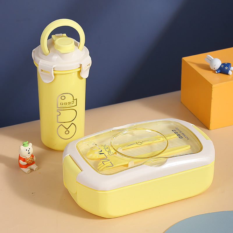 Boîtes à lunch scolaires avec bouteille d'eau