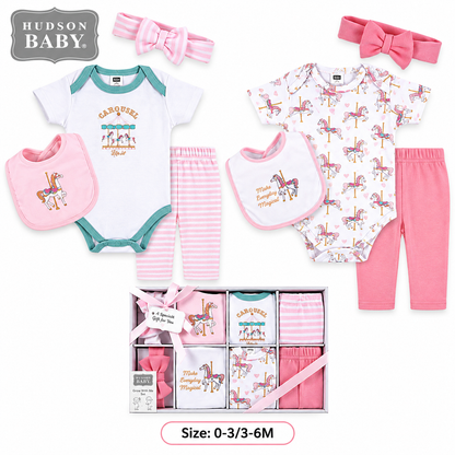 Coffret Hudson Baby — présentation boîte cadeau rubân, idéal cadeau naissance
