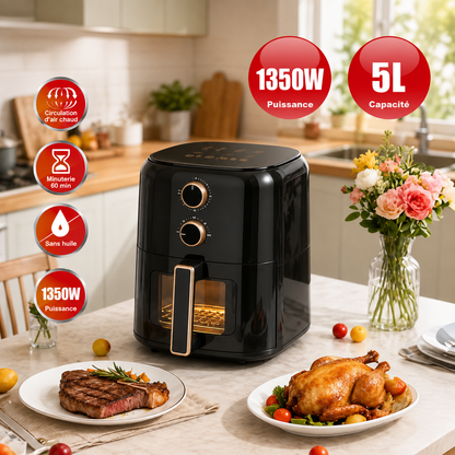 Friteuse à Air Sans Huile SOKANY 5L 1350W – Air Fryer SK-10120