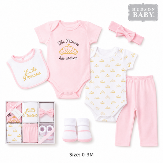 Coffret Hudson Baby Happy Little One — Bleu Safari, taille 0-3M