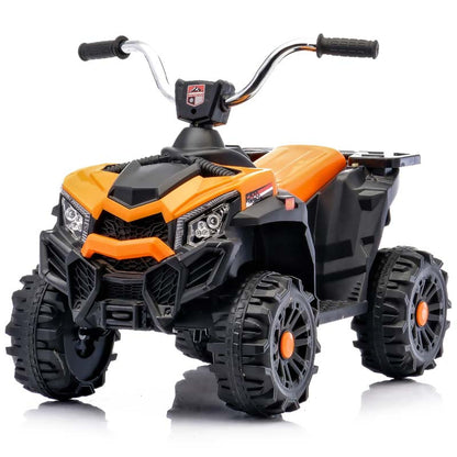 Quad électrique enfant orange - vue de face