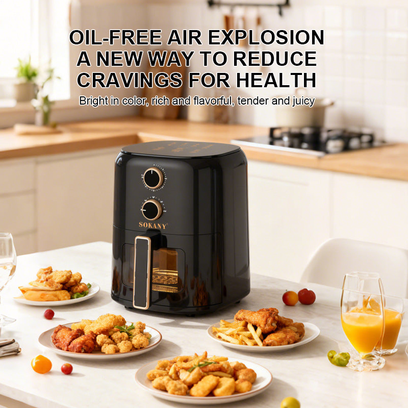 Friteuse à Air Sans Huile SOKANY 5L 1350W – Air Fryer SK-10120