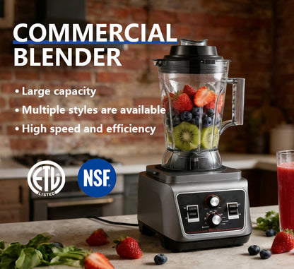 Blender Commercial Haute Puissance 2L – 3000W ETL/NSF