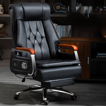 Fauteuil de Bureau Ergonomique de Direction en Cuir à Dossier Haut Avec Dispositif de Massage