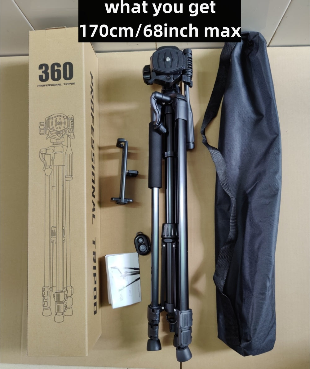 Kit professionnel de Trépied de 170cm pour téléphone, tablette, caméra vidéo