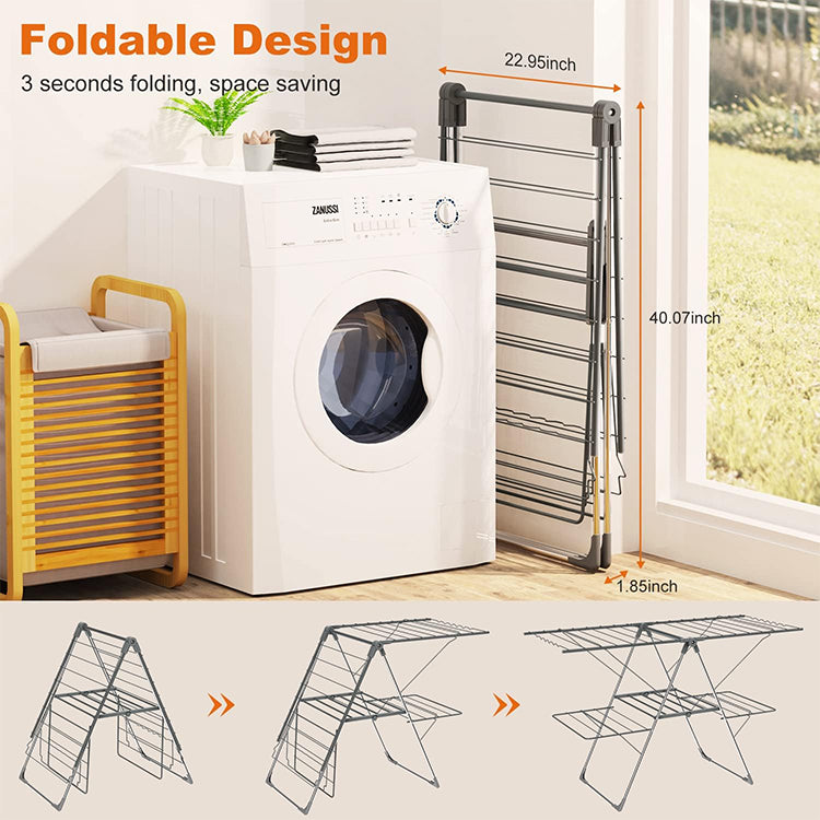 Séchoir Géant Pliable 2 Niveaux