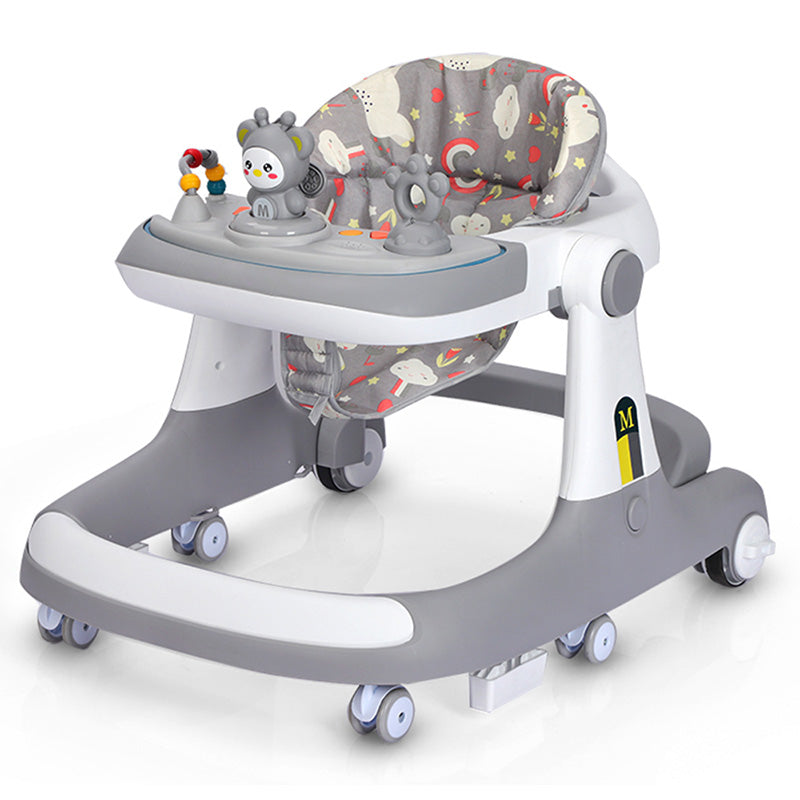 Trotteur pliable pour bébé Marchette d'apprentissage 4en1