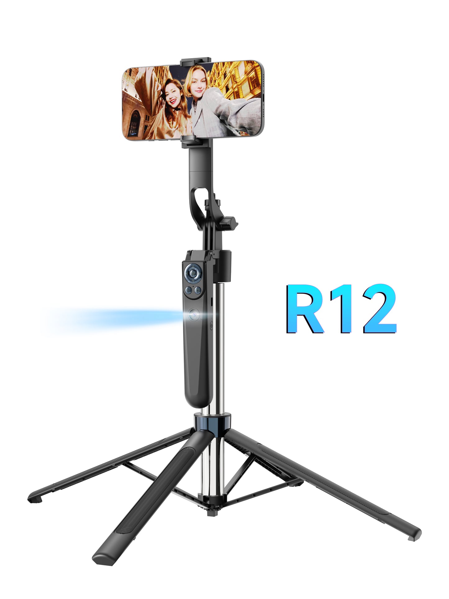 Trépied  Intelligent AI suivi du visage quadrupode Selfie bâton 360 degrés