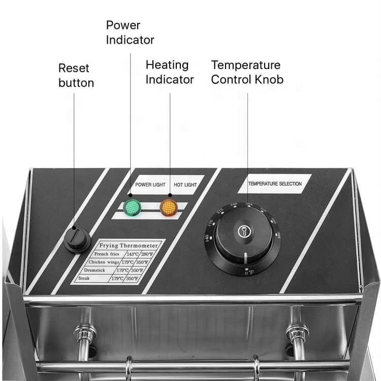 Friteuse à huile 7 litres Electrique