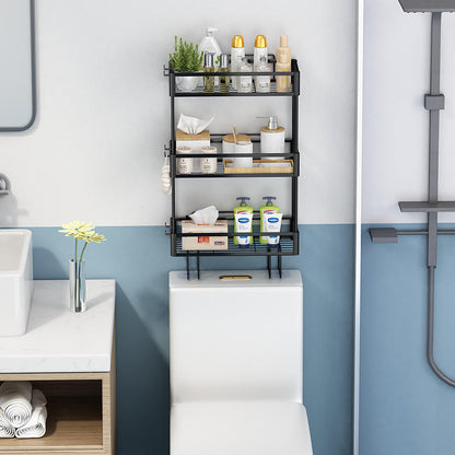 Etagère de douche et cuisine universelle en métal, 3 niveaux