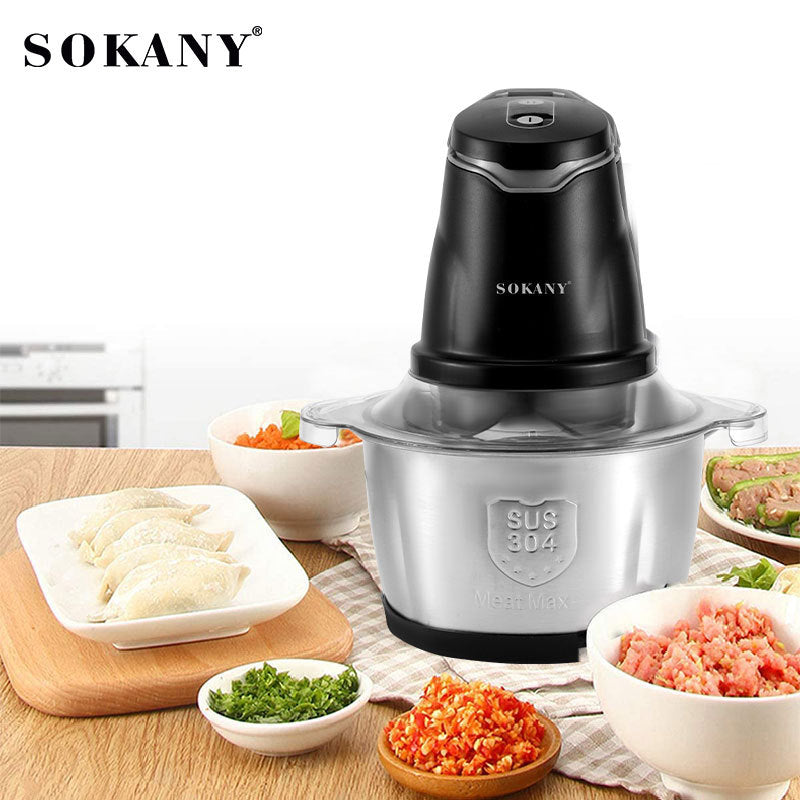Hachoir Électrique SOKANY 2L — Viande, Légumes & Épices