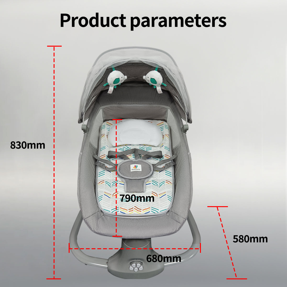 Balançoire bébé Electrique 0-3 ans