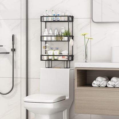 Etagère de douche et cuisine universelle en métal, 3 niveaux
