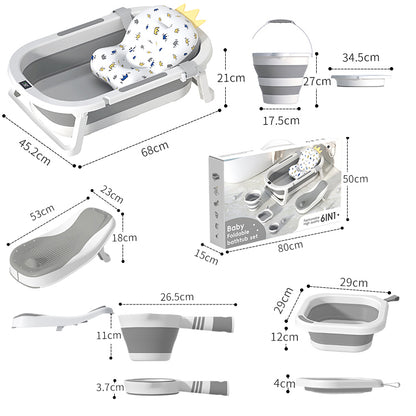 Baignoire Bébé 6-en-1 Pliable