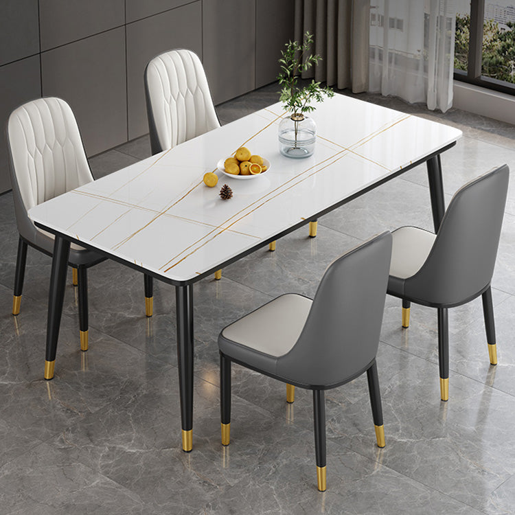 Table à manger en marbre avec 4 chaises