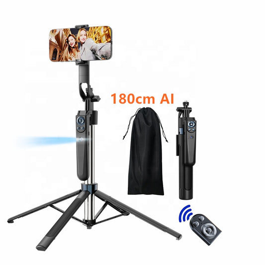 Trépied  Intelligent AI suivi du visage quadrupode Selfie bâton 360 degrés