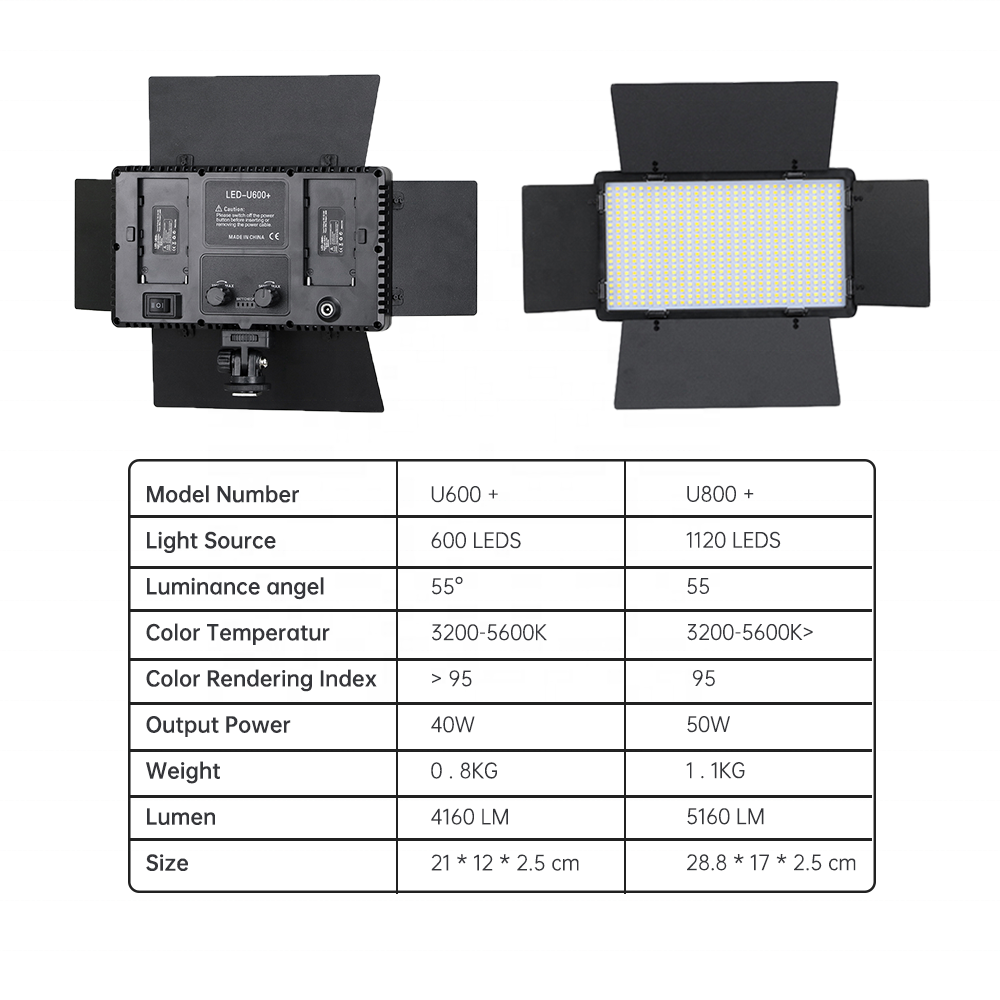 Lumière LED 660 pro tricolore en métal professionnel pour Studio YouTube, photographie, vidéo