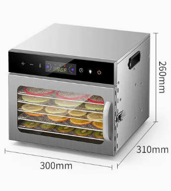 Déshydrateur de fruits 6 couches en acier inoxydable, déshydrateur commercial