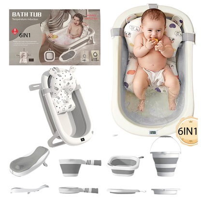 Baignoire Bébé 6-en-1 Pliable