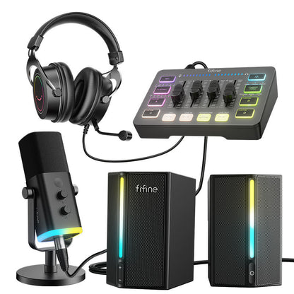 Fifine Podcasting Kit de studio portable