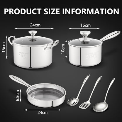 Ensemble de casseroles 6en 1