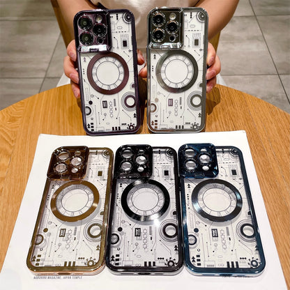 Etui pour IPhone transparent avec circuit imprimé