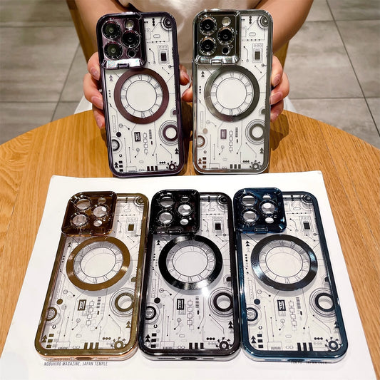 Etui pour IPhone transparent avec circuit imprimé