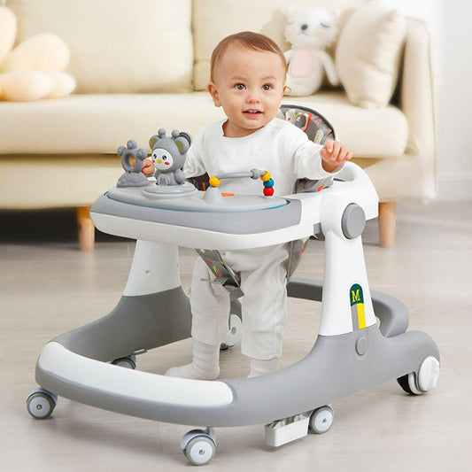 Trotteur pliable pour bébé Marchette d'apprentissage 4en1