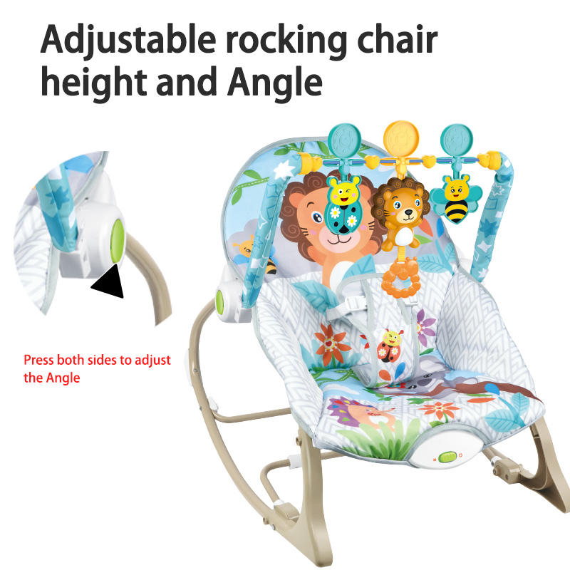 Balançoire vibrante pour bébé avec moustiquaire