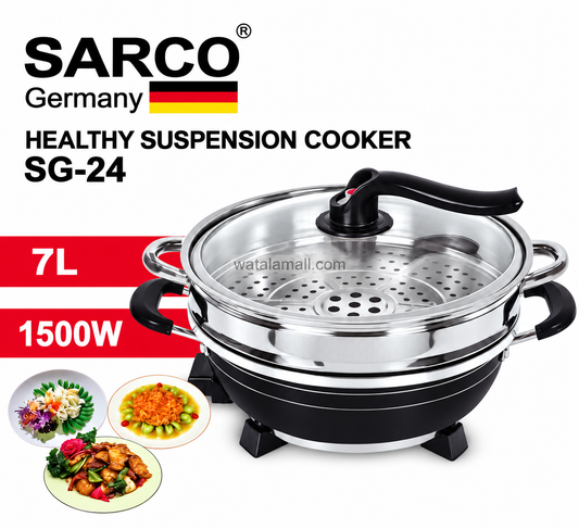 Cuiseur Électrique avec Panier Vapeur SARCO SG-24 7L
