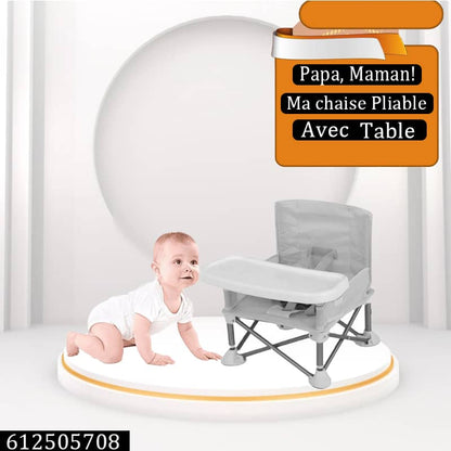 Chaise Pliable avec table à manger pour bébé