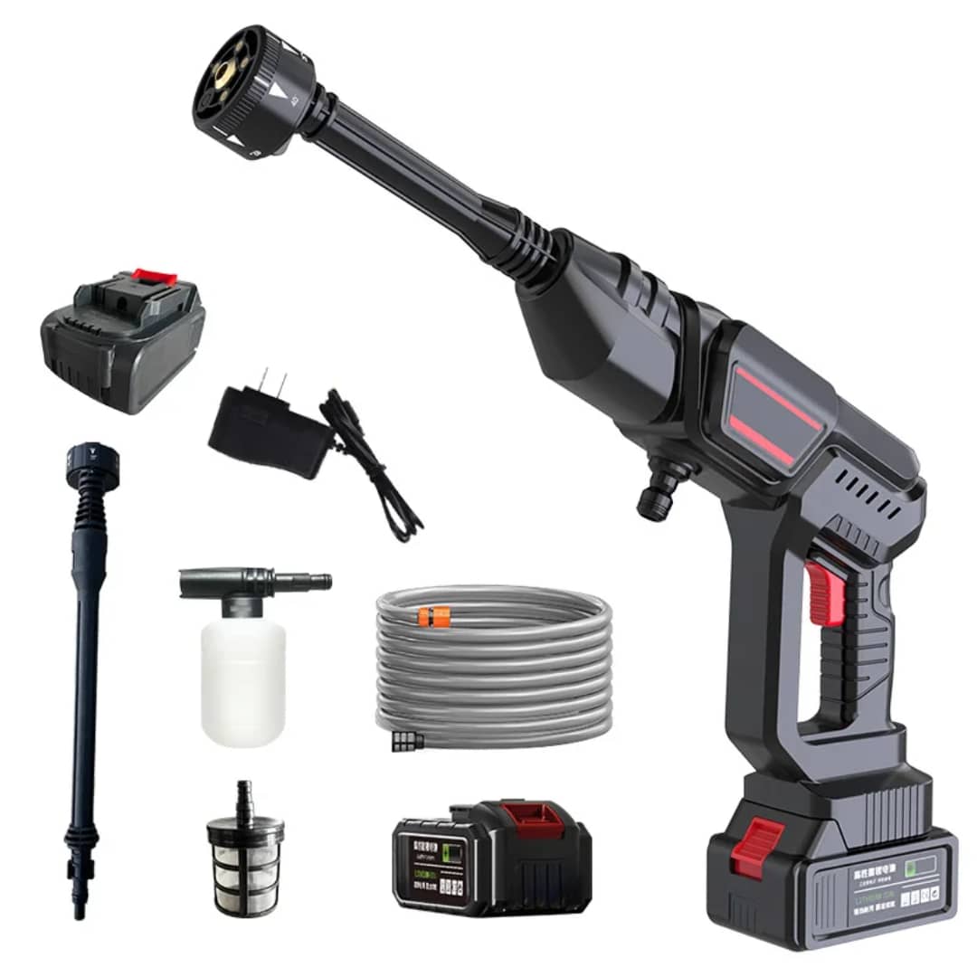 Pistolet à eau de lavage de voiture haute pression portable et rechargeable
