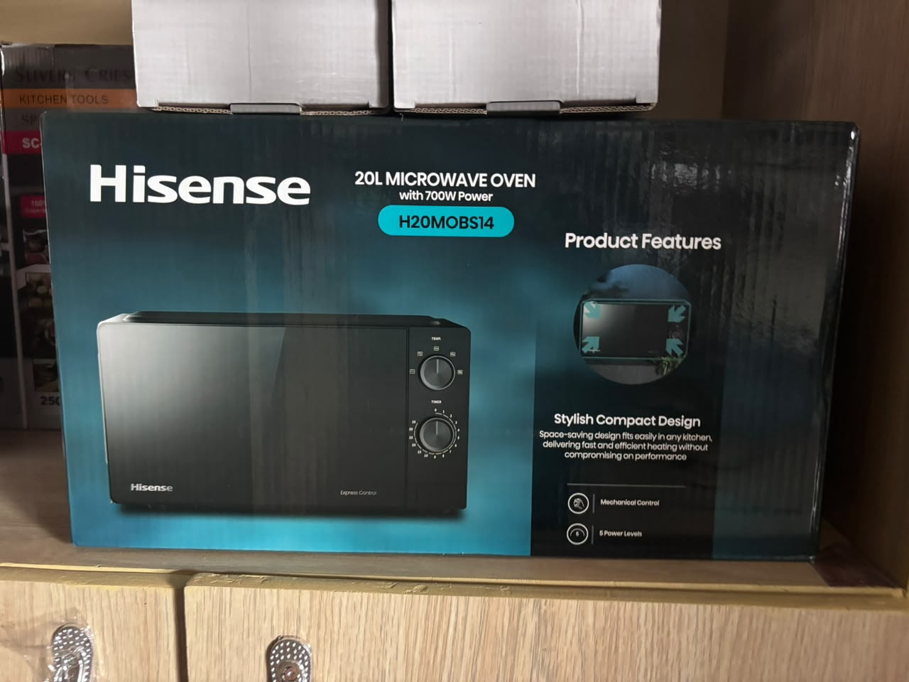 Boîte emballage officielle Hisense H20MOBS14 20L Microwave Oven 700W