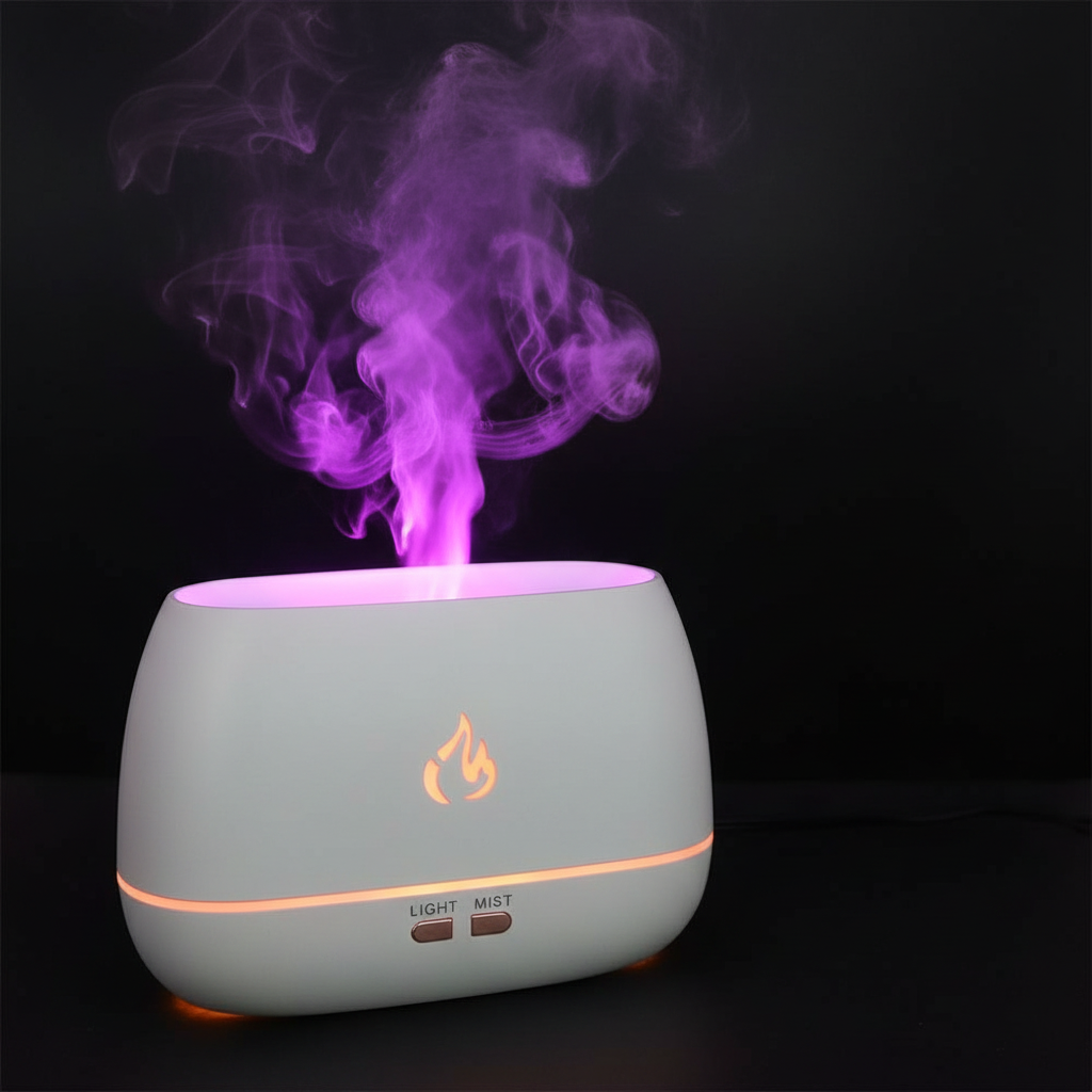 Diffuseur blanc brume violette