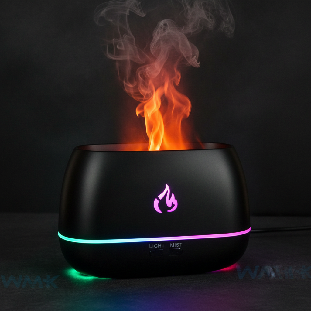 Diffuseur de Parfum Électrique – LED 7 Couleurs & Humidificateur
