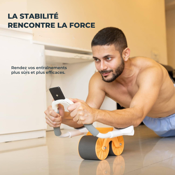 Roulette abdominal antidérapant Roue Ab Fitness