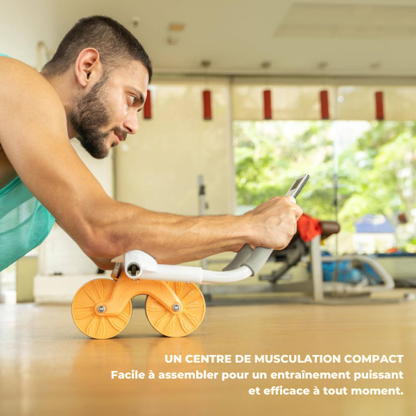 Roulette abdominal antidérapant Roue Ab Fitness