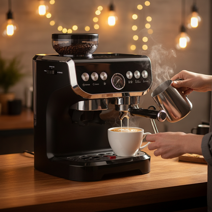 Machine espresso lifestyle - latte art