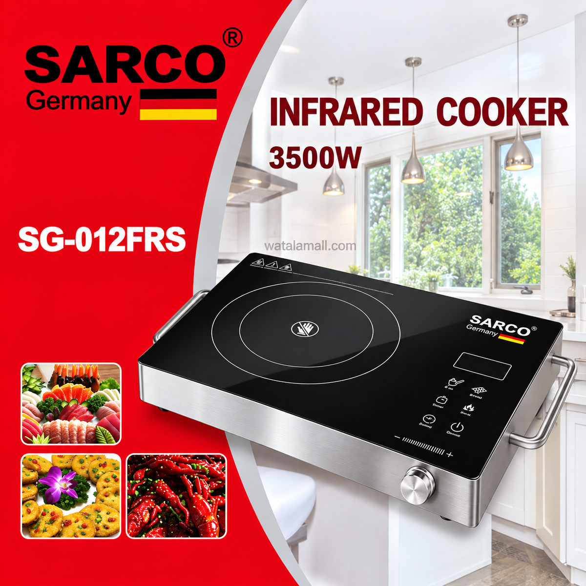 Réchaud Infrarouge SARCO 3500W SG-012FRS